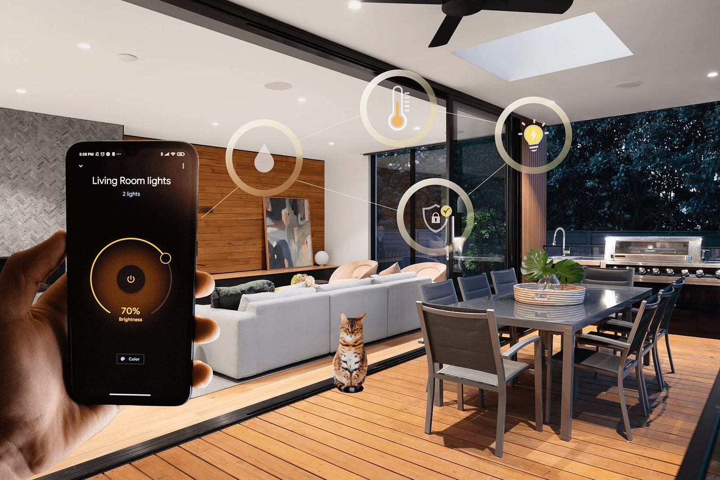 HOME AUTOMATION visual representation