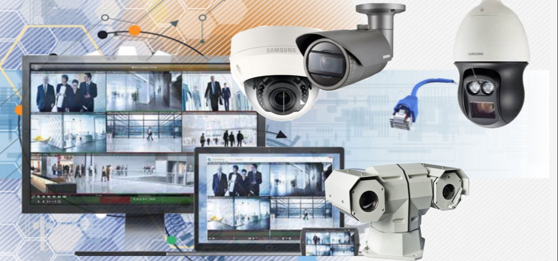 CCTV surveillance camera setup